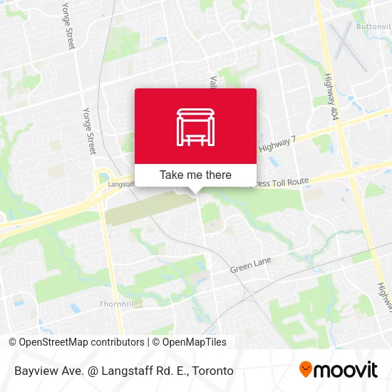 Bayview Ave. @ Langstaff Rd. E. map