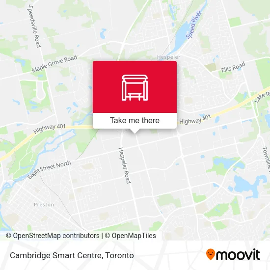 Cambridge Smart Centre map