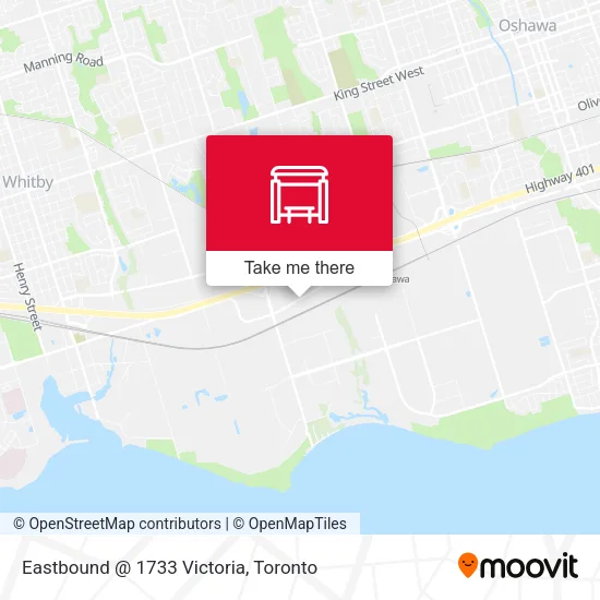 Eastbound @ 1733 Victoria map