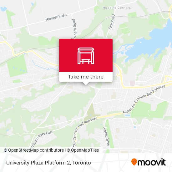 University Plaza Platform 2 map