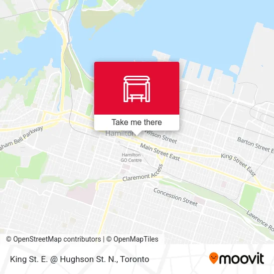 King St. E. @ Hughson St. N. map