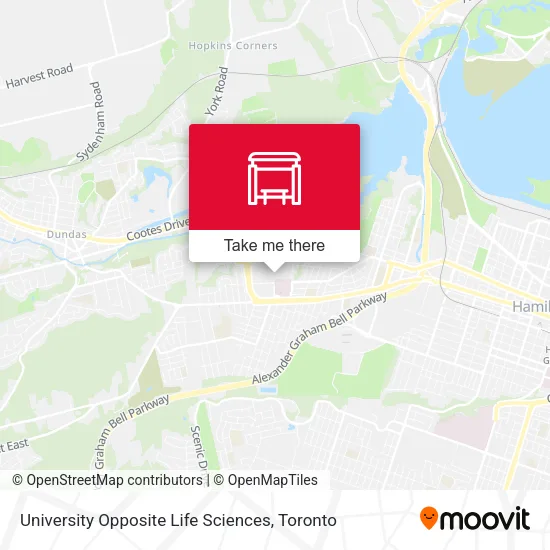 University Opposite Life Sciences map