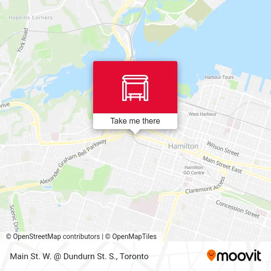 Main St. W. @ Dundurn St. S. map