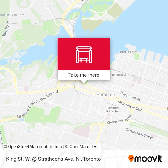 King St. W. @ Strathcona Ave. N. map