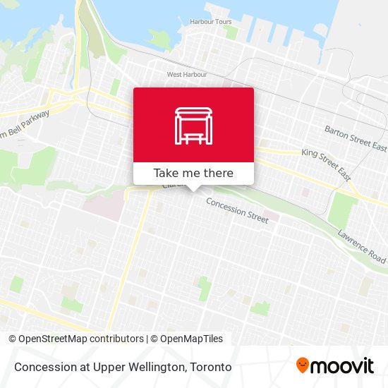 Concession at Upper Wellington map