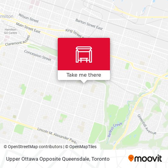 Upper Ottawa Opposite Queensdale map