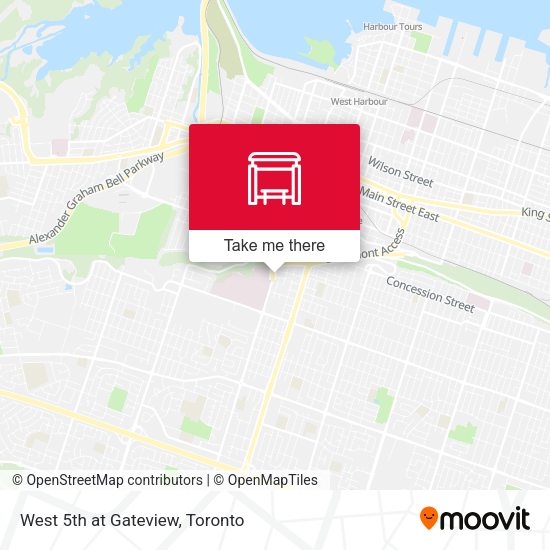 West 5th at Gateview map