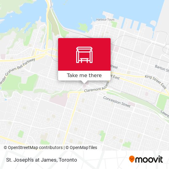 St. Joseph's at James map