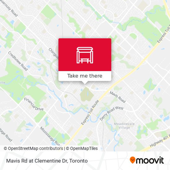 Mavis Rd at Clementine Dr map