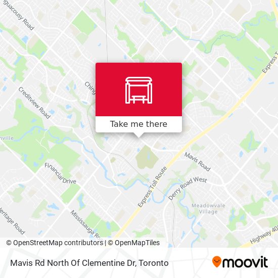 Mavis Rd North Of Clementine Dr map