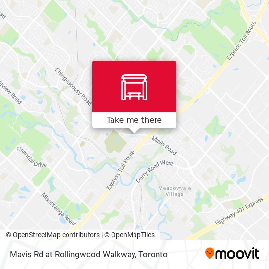 Mavis Rd at Rollingwood Walkway map