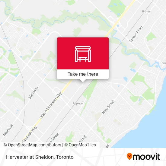 Harvester at Sheldon map