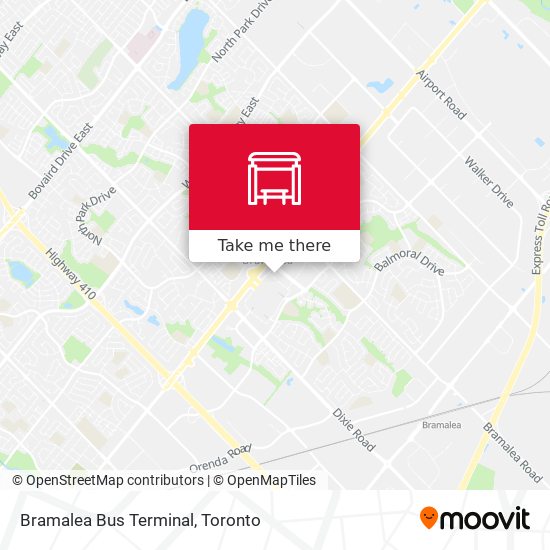 Bramalea Bus Terminal map