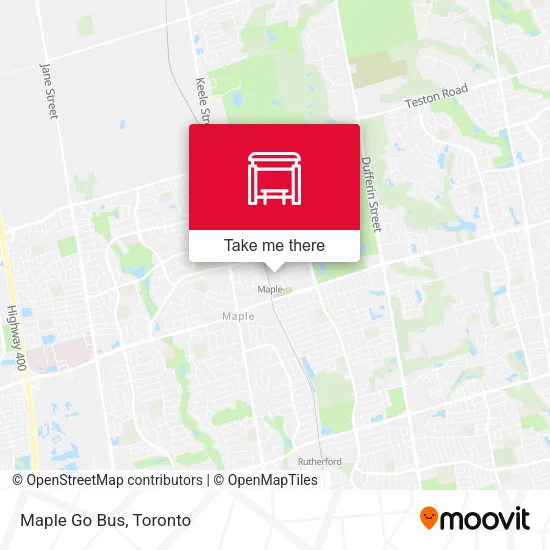 Maple Go Bus map