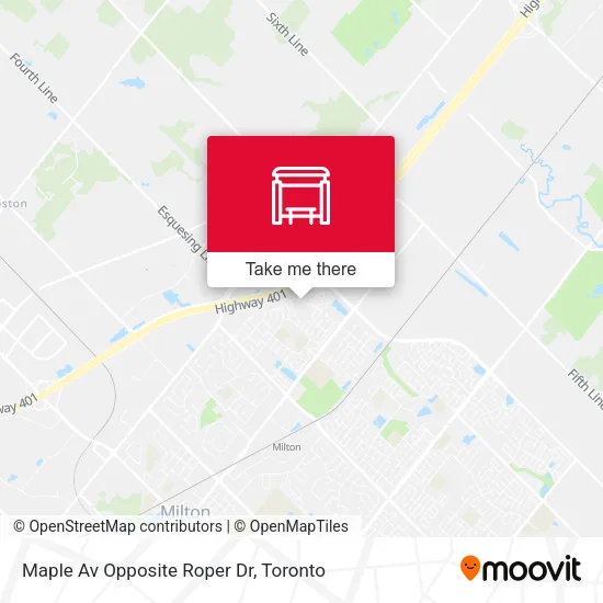 Maple Av Opposite Roper Dr map