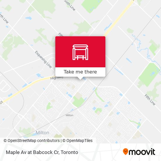 Maple Av at Babcock Cr plan