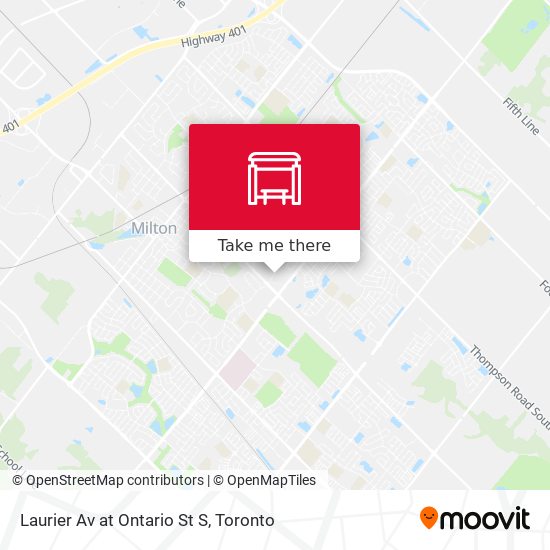 Laurier Av at Ontario St S map