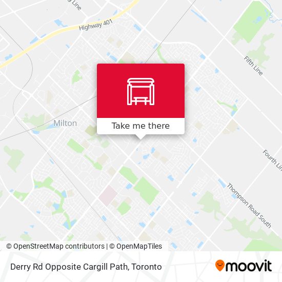Derry Rd Opposite Cargill Path map