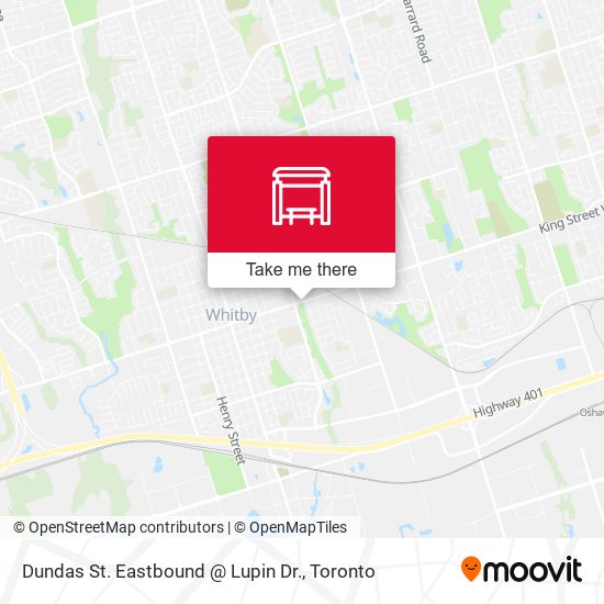 Dundas St. Eastbound @ Lupin Dr. map