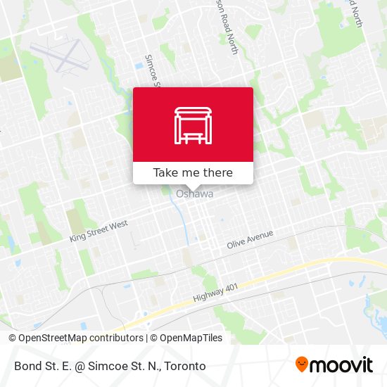 Bond St. E. @ Simcoe St. N. map