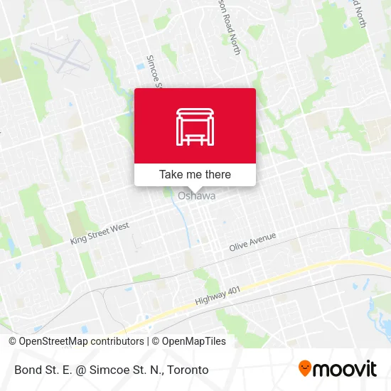 Bond St. E. @ Simcoe St. N. map