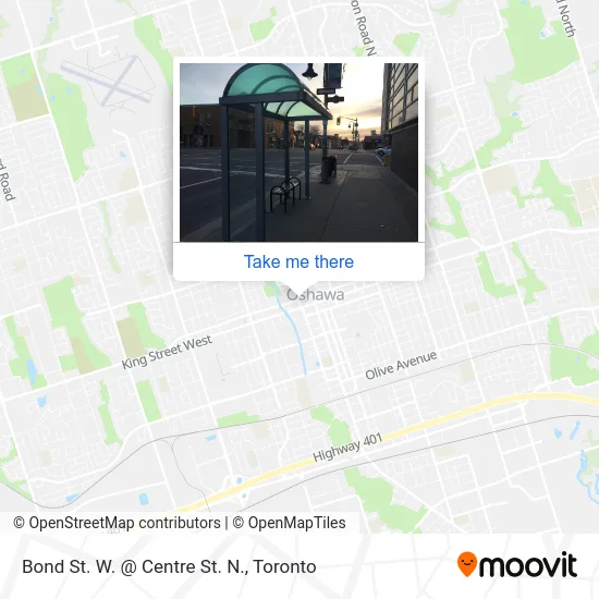 Bond St. W. @ Centre St. N. map