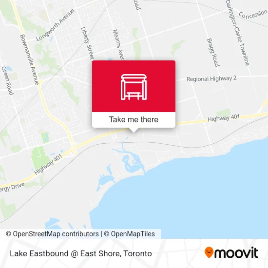 Lake Eastbound @ East Shore map