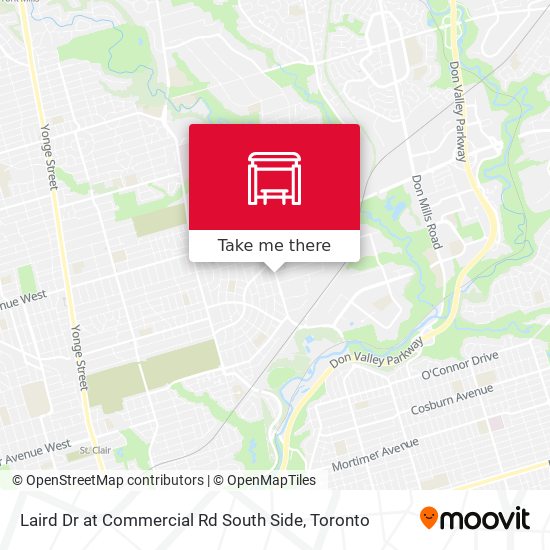 Laird Dr at Commercial Rd South Side map
