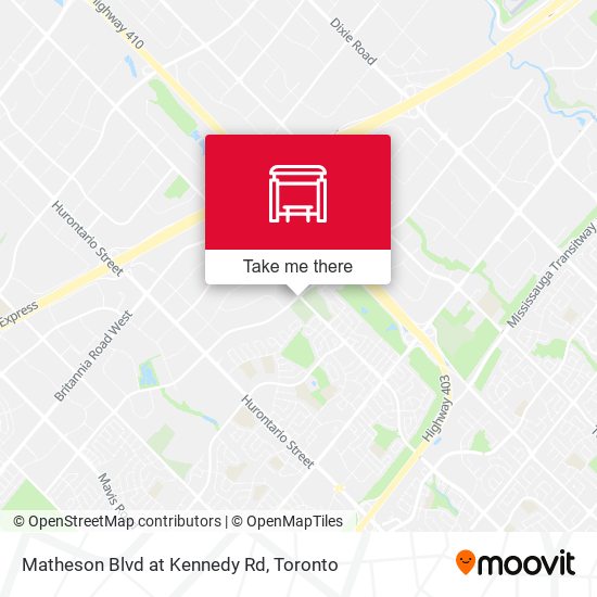Matheson Blvd at Kennedy Rd map