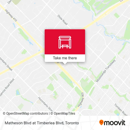 Matheson Blvd at Timberlea Blvd map