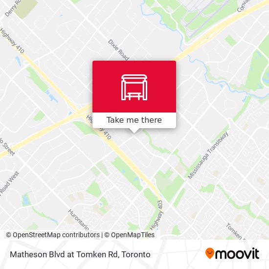 Matheson Blvd at Tomken Rd plan