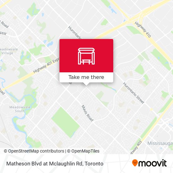 Matheson Blvd at Mclaughlin Rd map