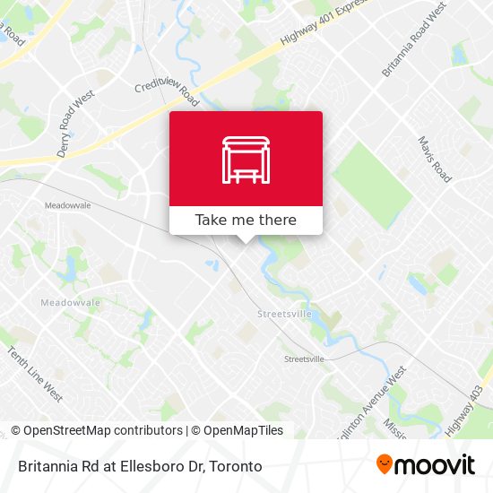 Britannia Rd at Ellesboro Dr map