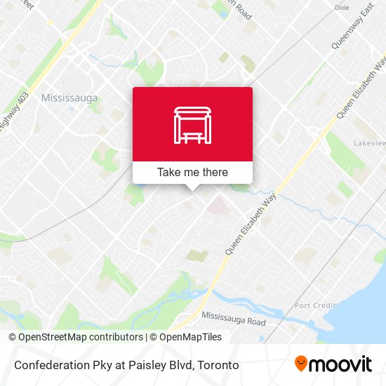 Confederation Pky at Paisley Blvd map