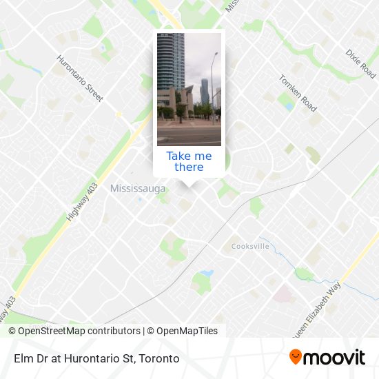 Elm Dr at Hurontario St map