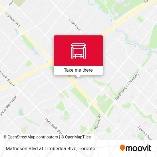 Matheson Blvd at Timberlea Blvd map