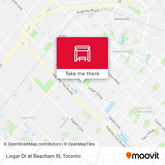 Lisgar Dr at Beacham St map