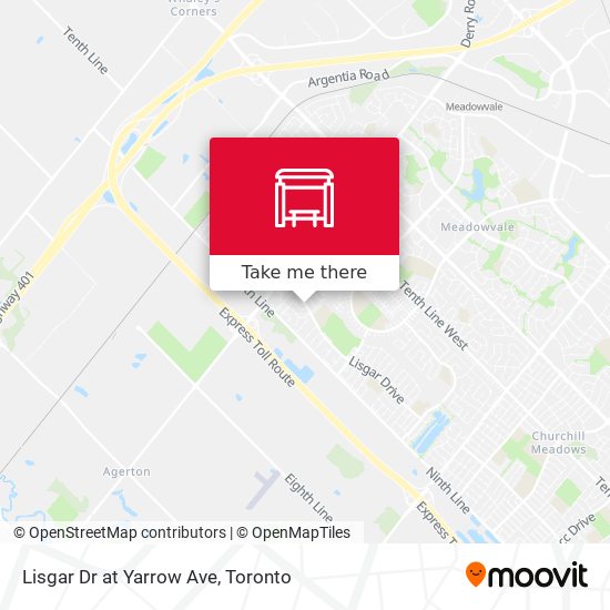 Lisgar Dr at Yarrow Ave map