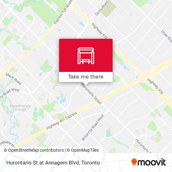 Hurontario St at Annagem Blvd map