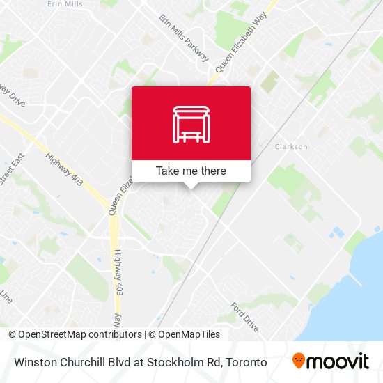 Winston Churchill Blvd at Stockholm Rd map