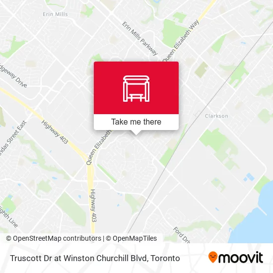 Truscott Dr at Winston Churchill Blvd map