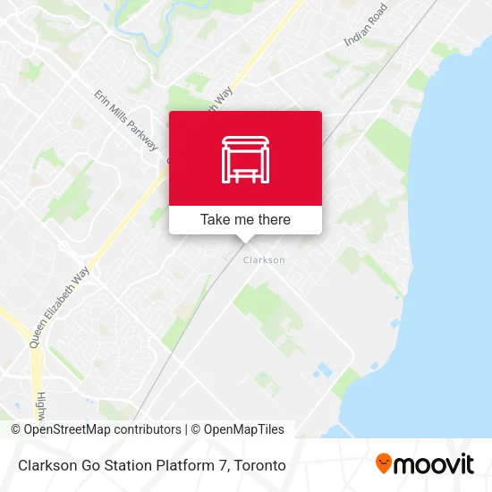 Clarkson Go Station Platform 7 map