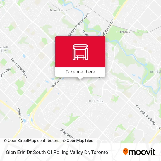 Glen Erin Dr South Of Rolling Valley Dr map