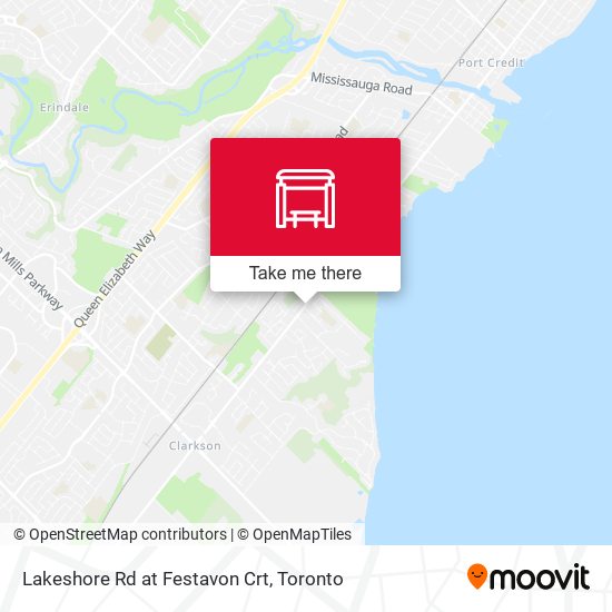 Lakeshore Rd at Festavon Crt map