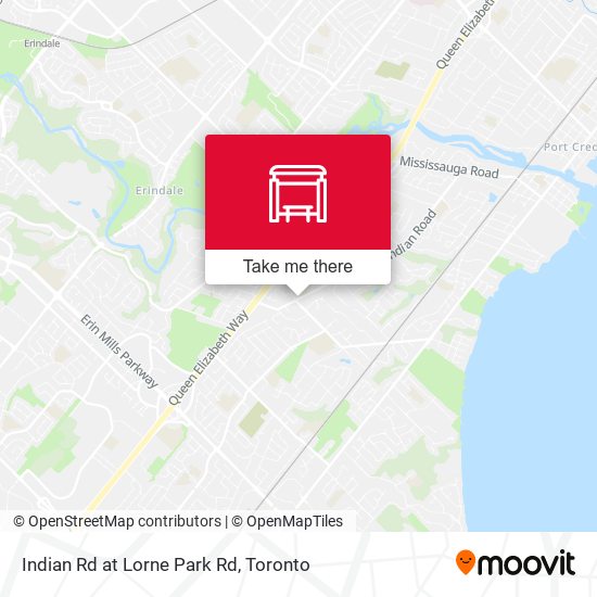 Indian Rd at Lorne Park Rd map