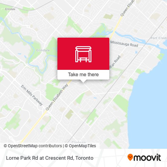 Lorne Park Rd at Crescent Rd map