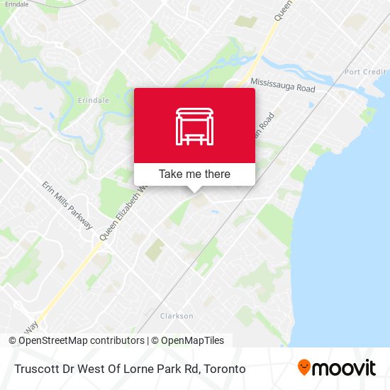 Truscott Dr West Of Lorne Park Rd map