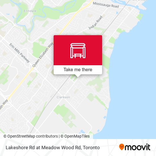 Lakeshore Rd at Meadow Wood Rd map