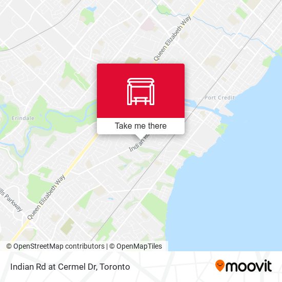 Indian Rd at Cermel Dr map