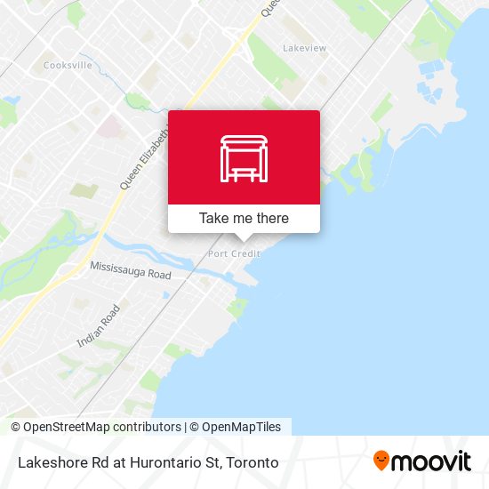 Lakeshore Rd at Hurontario St map